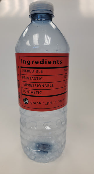 Water Bottle Labels
